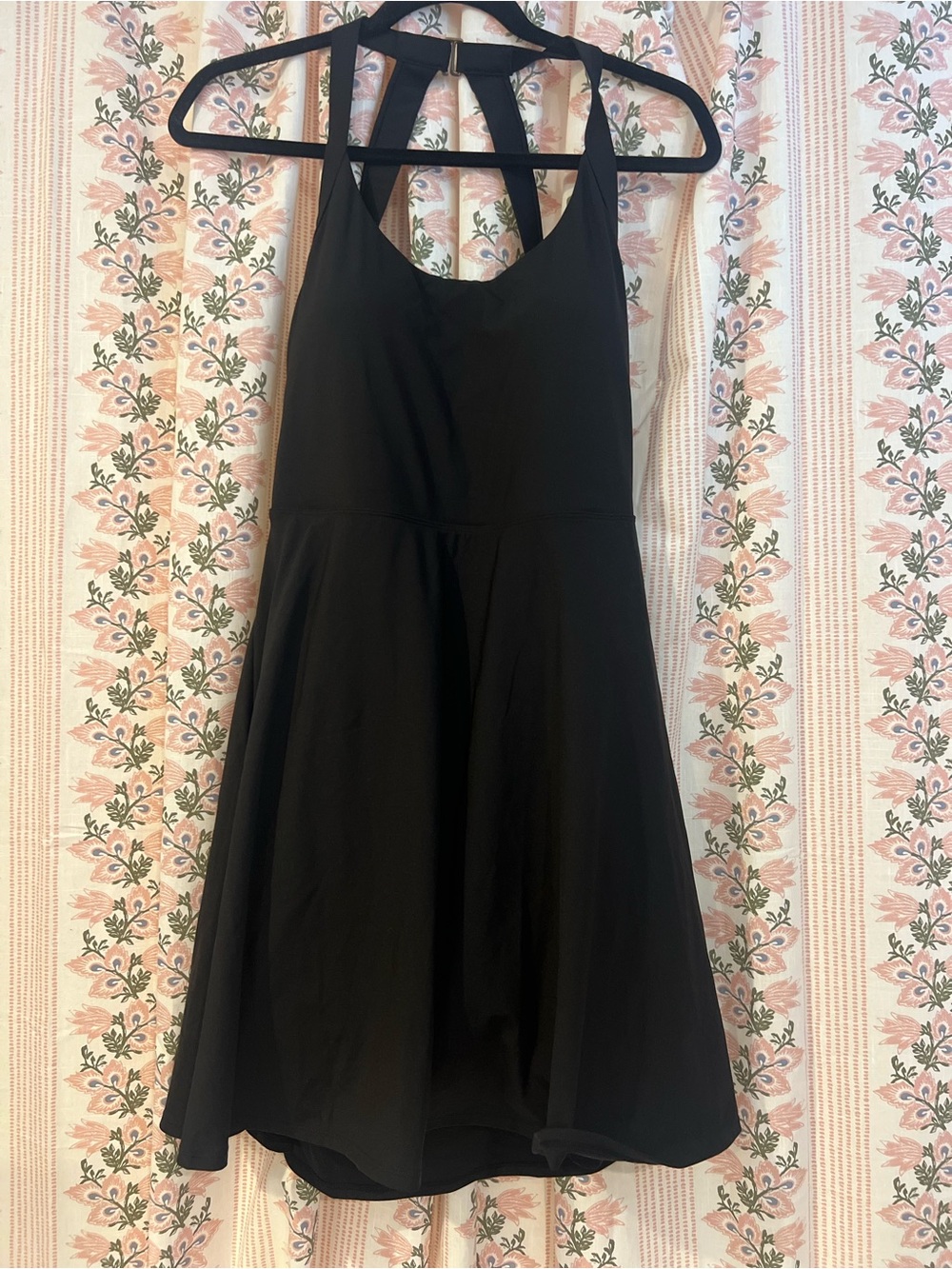 Halara SoftlyZero Airy Backless Twisted Dress NWT Black Size L